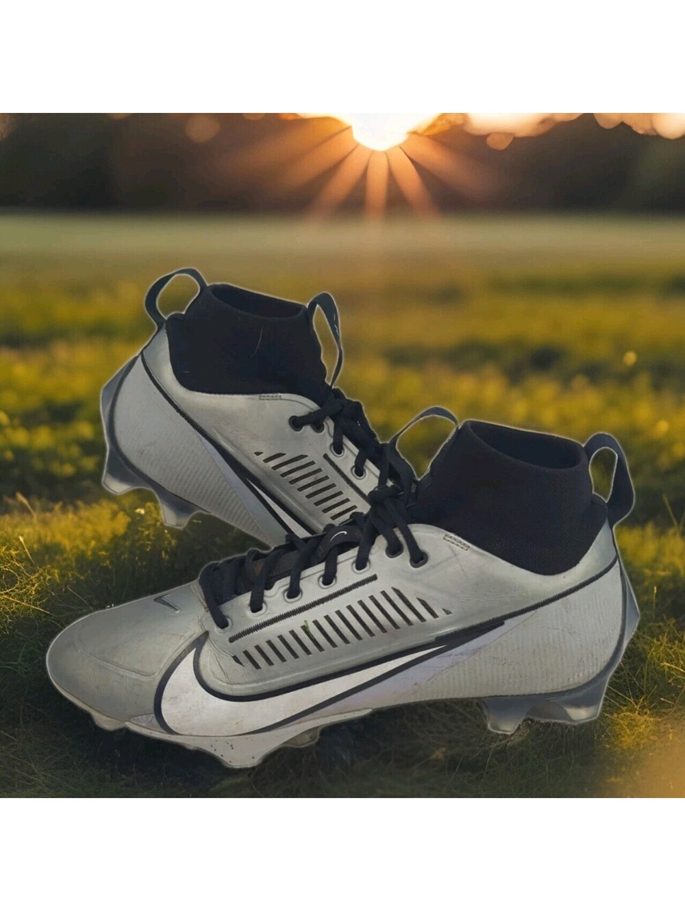 Nike Vapor Edge Pro 360 2 Football Cleats Men’s 10.5 Gray Black DA5456-002